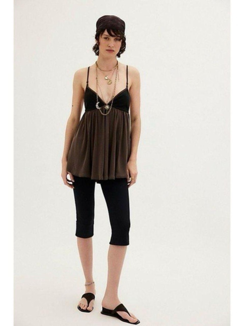 Free People Brown Tunic Top
